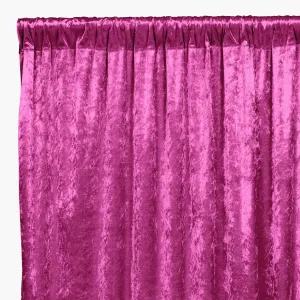 Velvet 16ft H x 52" W Drape/Backdrop Curtain Panel - Magenta